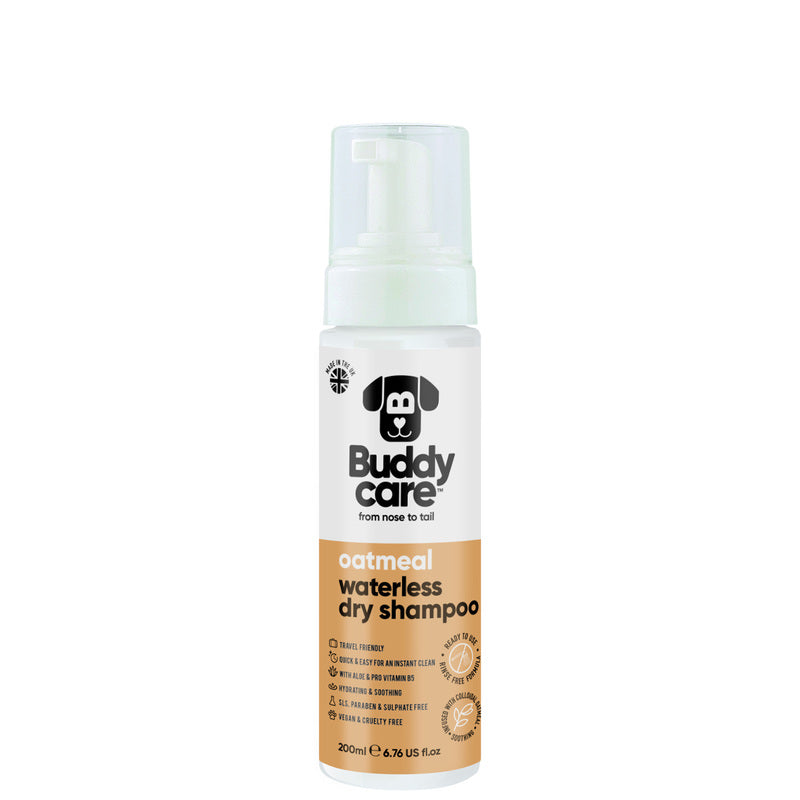 Buddycare Oatmeal Waterless Dry Dog Shampoo 200ml