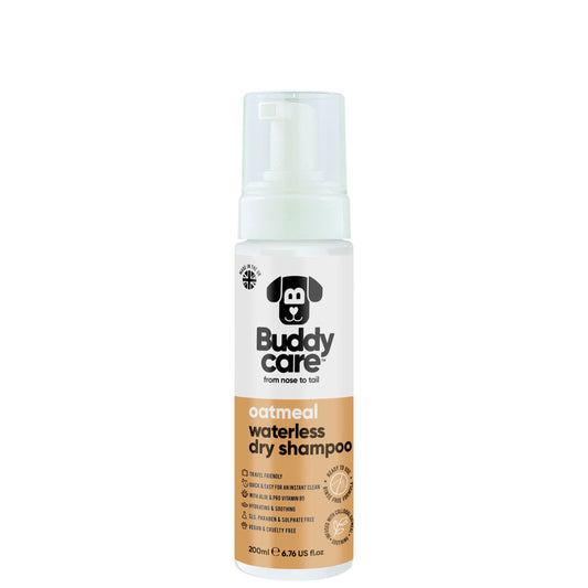 Buddycare Oatmeal Waterless Dry Dog Shampoo 200ml