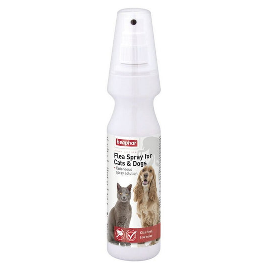 Beaphar Flea Spray for Cats & Dogs Pump Action 150ml x 6