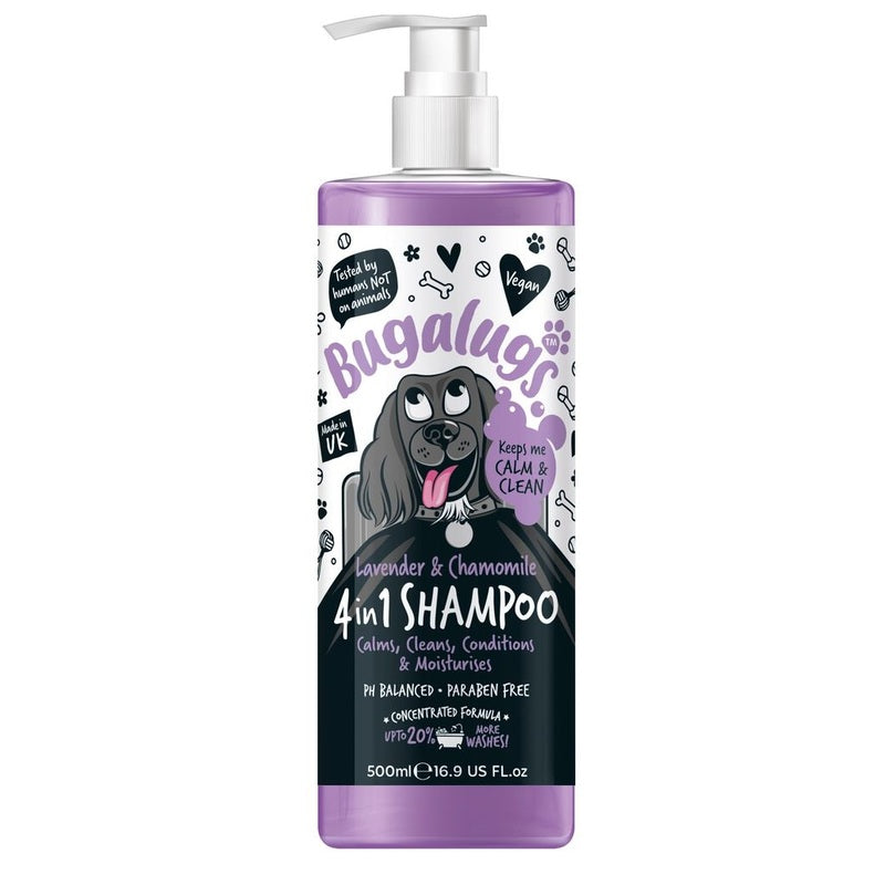 Bugalugs Lavender & Chamomile 4 in 1 Calming Dog Shampoo