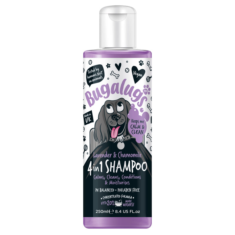 Bugalugs Lavender & Chamomile 4 in 1 Calming Dog Shampoo