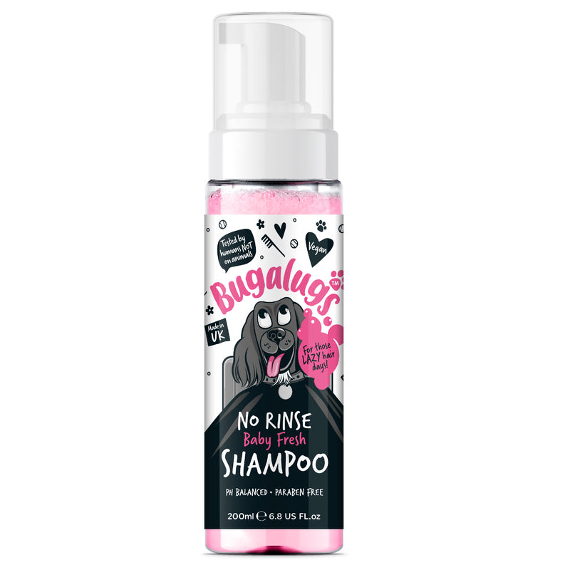 Bugalugs No Rinse Baby Fresh Dog Shampoo 200ml