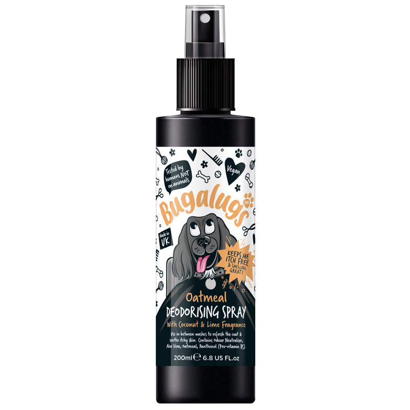Bugalugs Oatmeal Dog Deodorising Spray with Coconut & Lime Fragrance 200ml