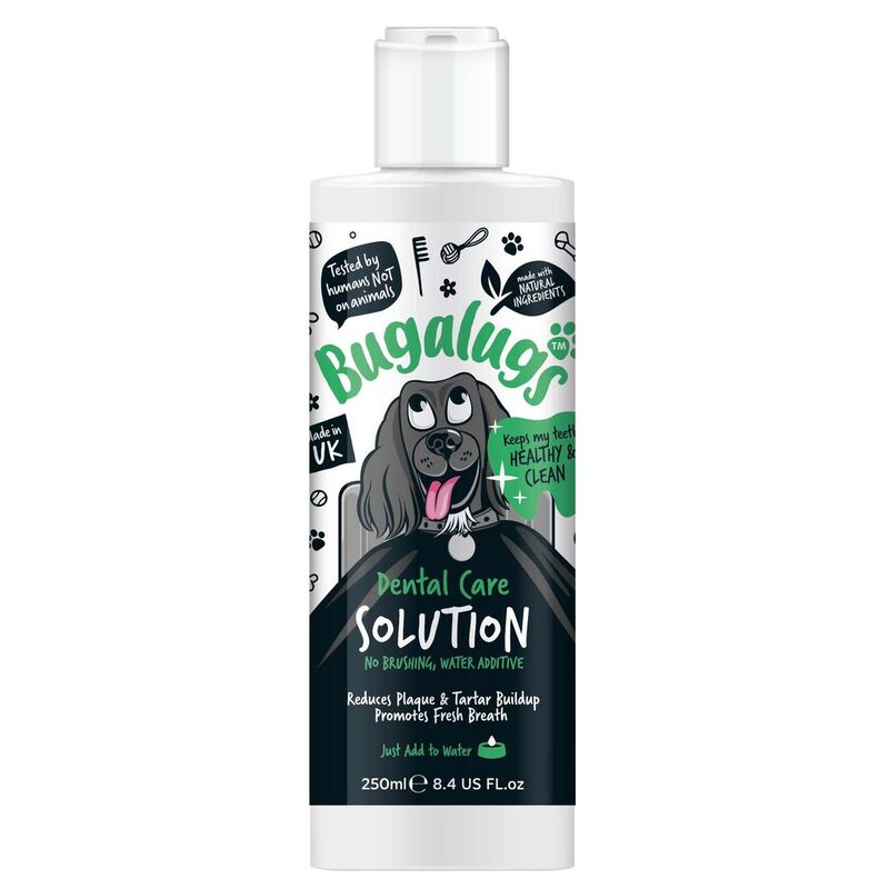 Bugalugs Dental Care Solution Water Additive Dogs & Cats 250ml x 6
