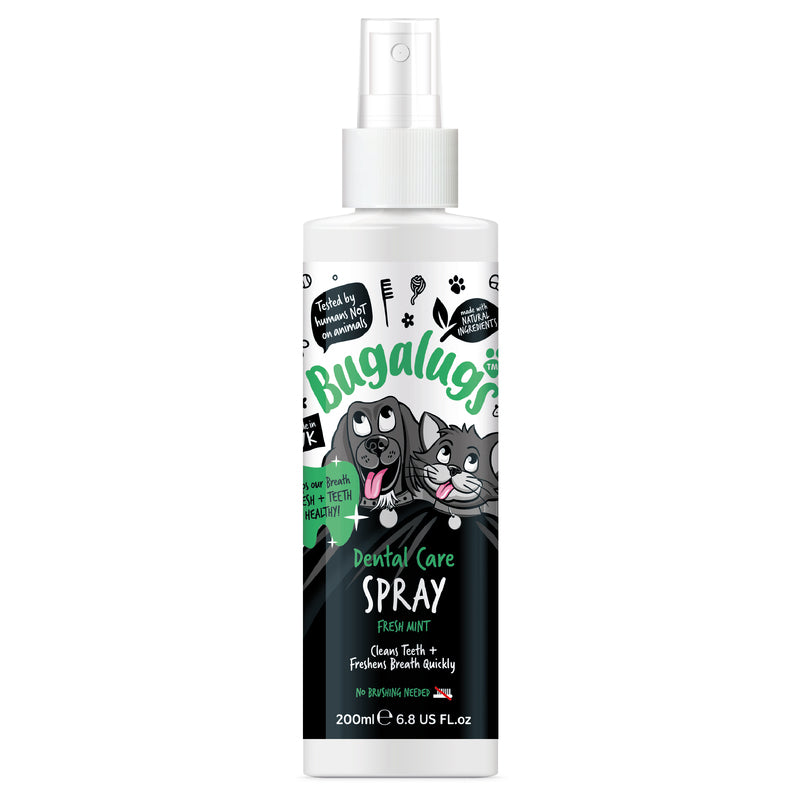 Bugalugs Antibacterial Dental Spray for Dogs, Cats & Pets 200ml x 6