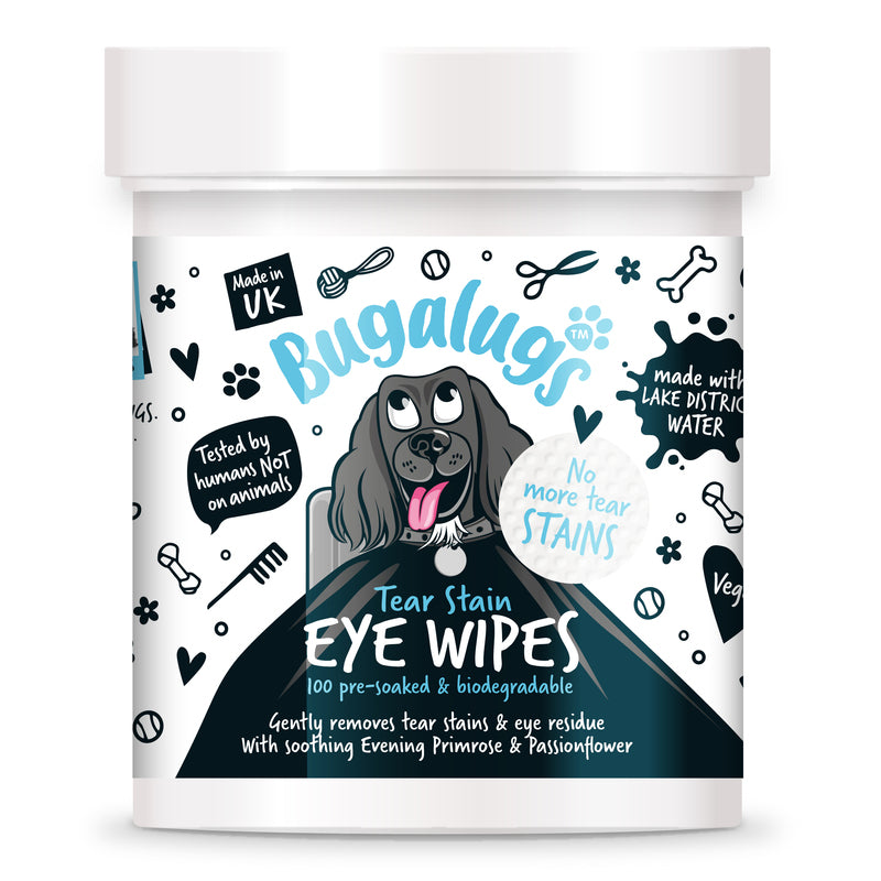 Bugalugs Tear Stain Eye Wipes 100 Pads