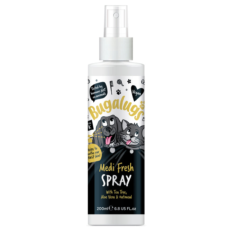 Bugalugs Medi Fresh with Tea Tree & Oatmeal Dog Spray 200ml