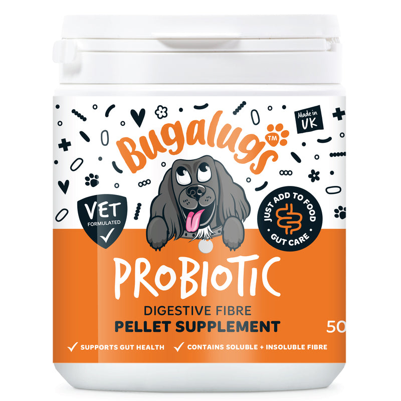 Bugalugs Probiotic Digestive Fibre Supplement for Dogs 80g