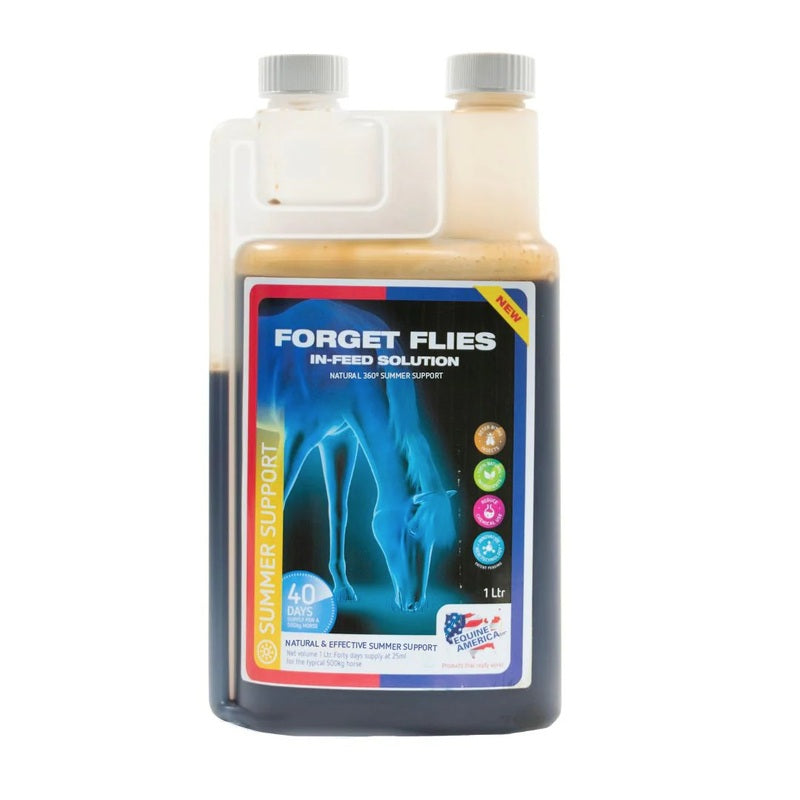 Equine America Forget Flies In-Feed Solution 1L