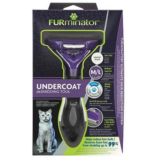 Furminator Short Hair Cat DeShedding Tool - Medium/Large