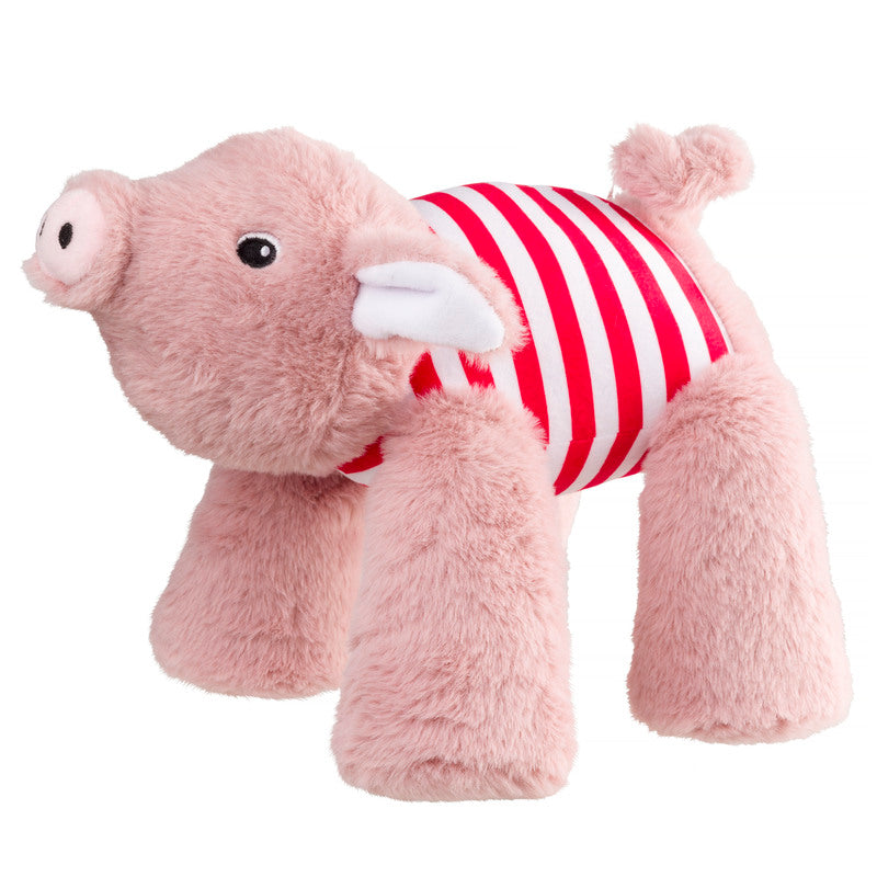 HOP Xmas Big Paws Pig in Blanket Dog Toy