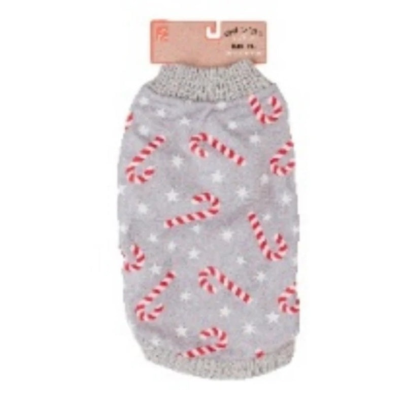 HOP Xmas Candy Cane Fleece Jumper Medium