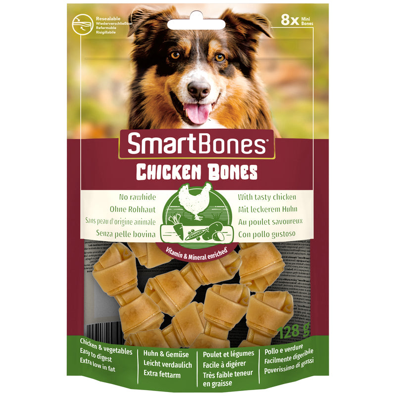 SmartBones Chicken Mini Dog Treats Pieces