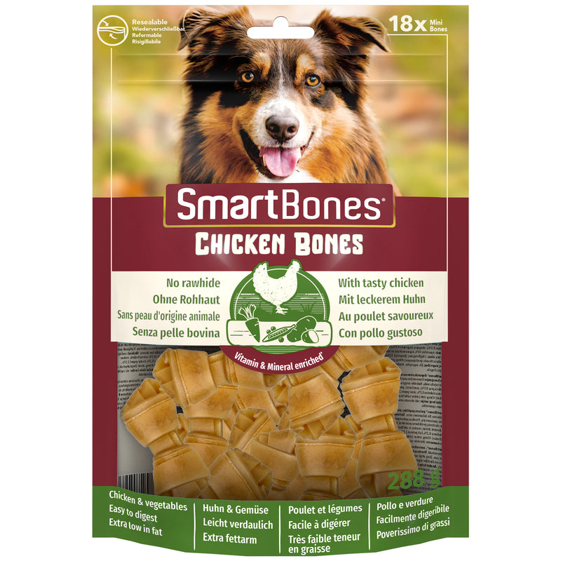 SmartBones Chicken Mini Dog Treats Pieces
