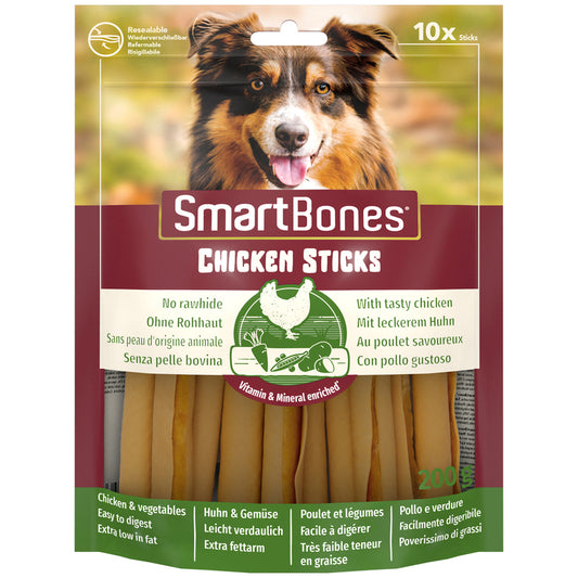 SmartSticks Chicken Dog Treats 10 Pieces x 10