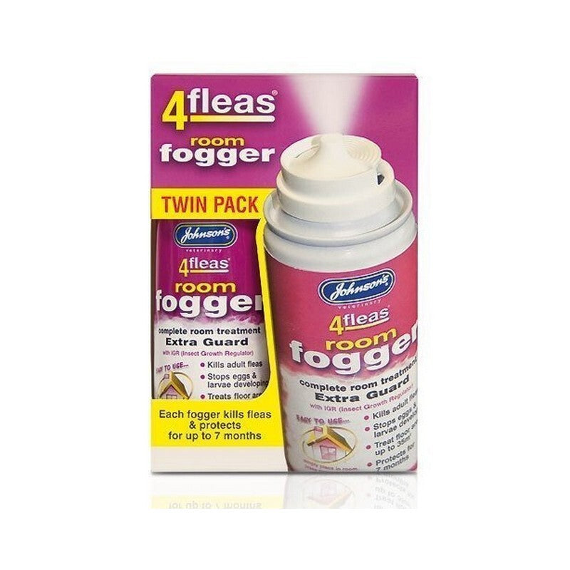 JVP 4Fleas Room Fogger Extra Gaurd 100ml (Twin Pack) x 3