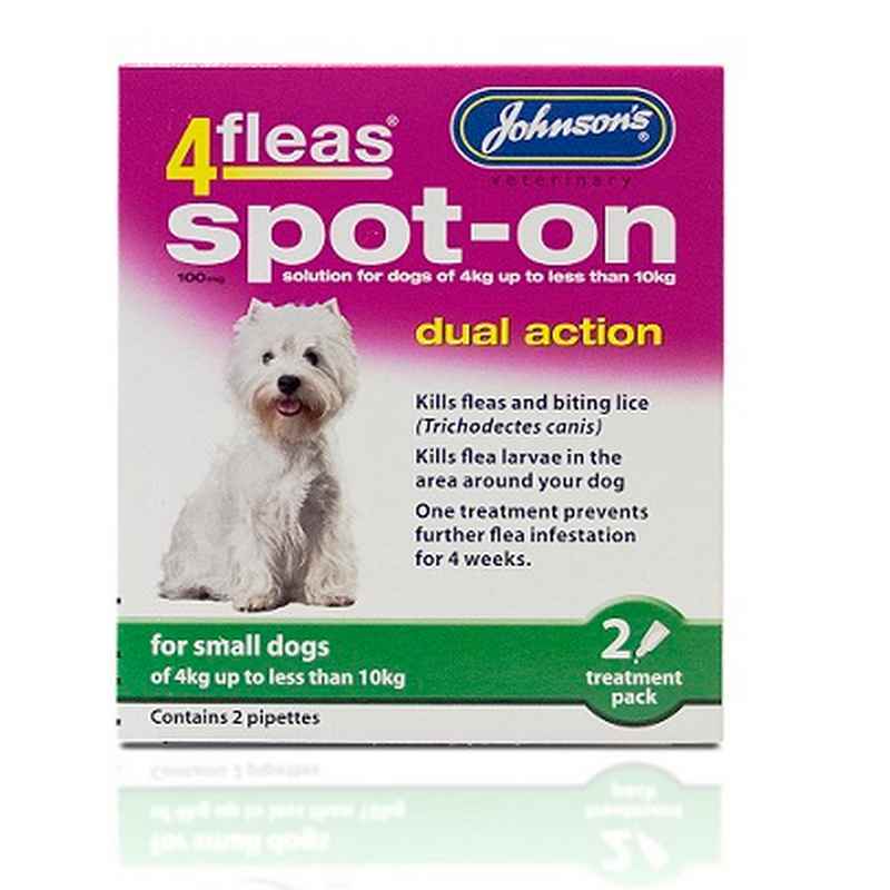 JVP 4Fleas Spot-On Dog Small 2 x 6