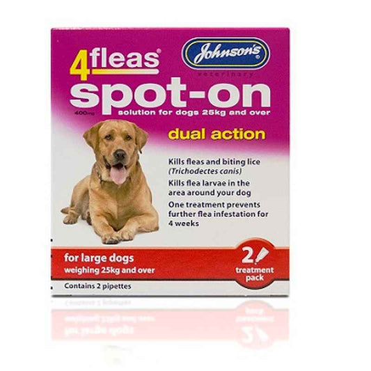 JVP 4Fleas Spot-On Large Dog 2 pipettes x 6