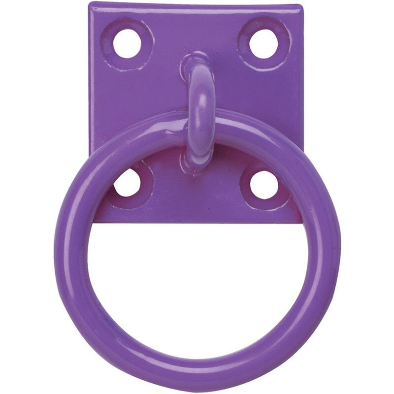 Tie Ring on Plate Purple x 10