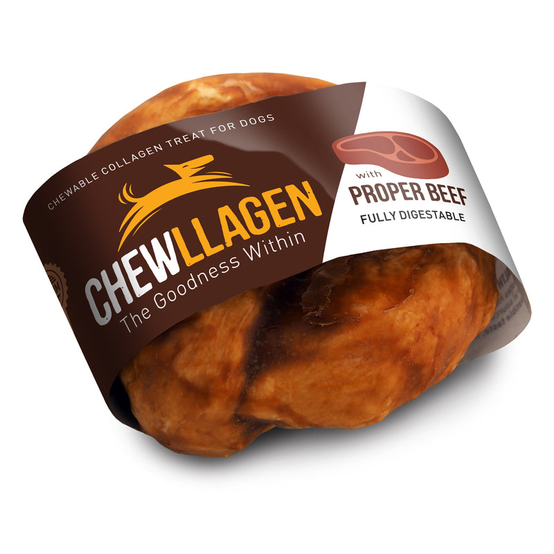 Chewllagen Donut Small with Proper Beef 3.5 x 15