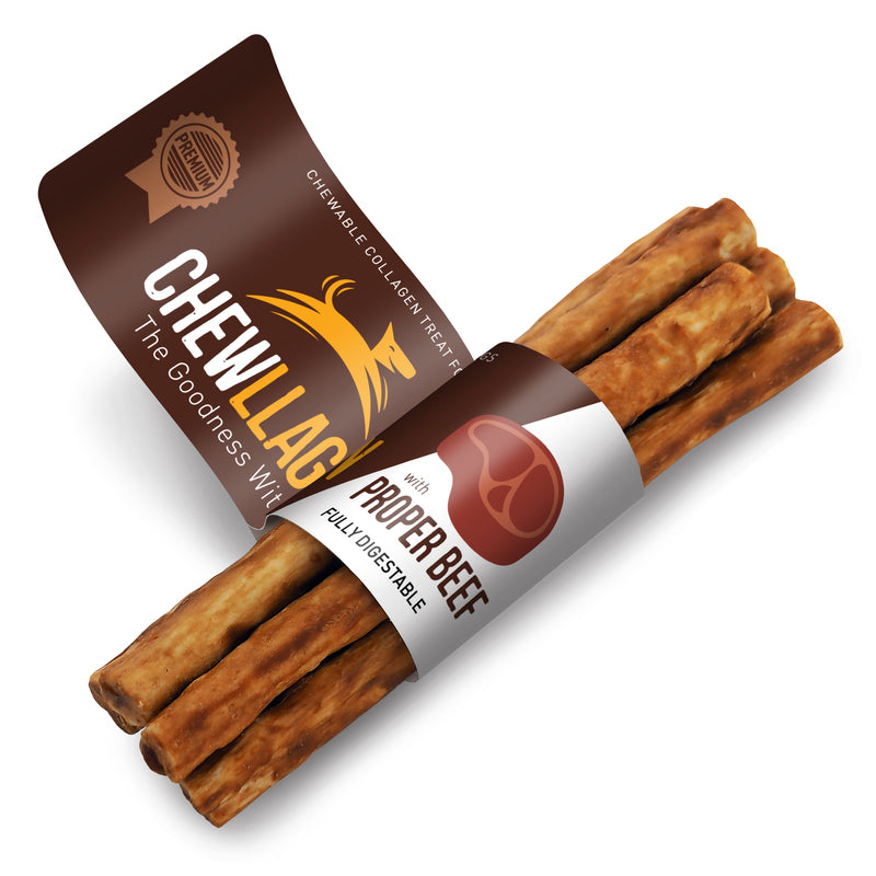 Chewllagen Mini Roll with Proper Beef 5 x 5 pack x 40
