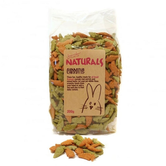 Rosewood Naturals Carrotys Small Animal Treats 200g x 8