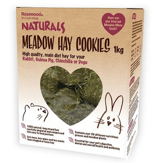 Rosewood Naturals Meadow Hay Cookies/Bales 1kg x 4