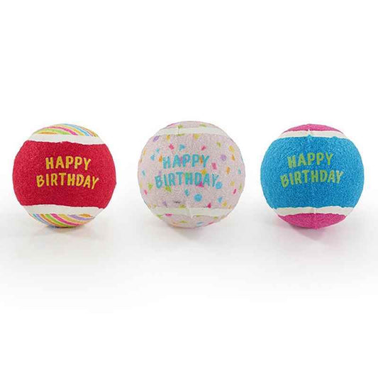 Rosewood Jolly Doggy Birthday Balls 3 Pack x 4