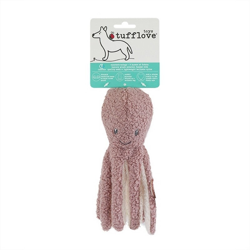 Rosewood Tuff Love Octopus Dog Toy Small x 3