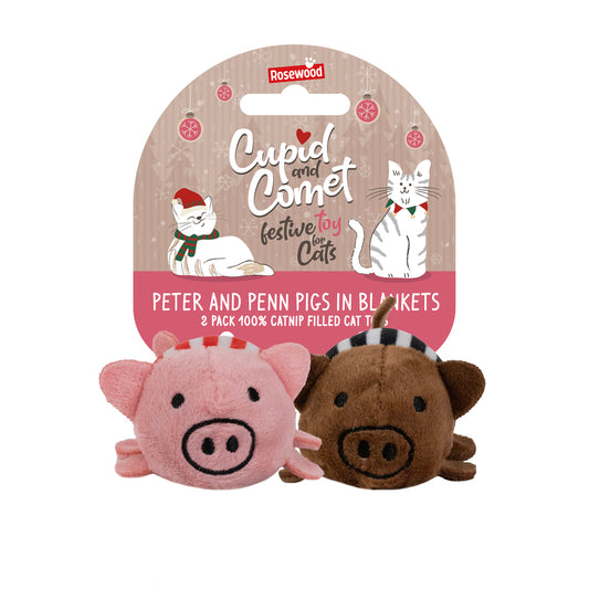 Xmas Cat Pigs in Blankets Twin Pack