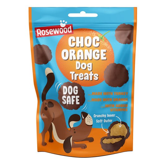 Rosewood Humanised Dog Treats Choc Orange Crunchy Balls 140g x 12