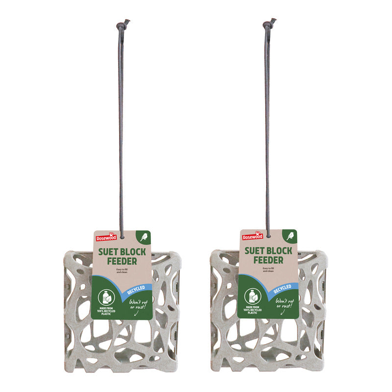 Rosewood Recycled Suet Block Feeder x 6