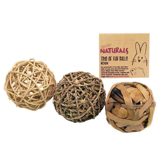 Rosewood Naturals Trio of Fun Ball Medium