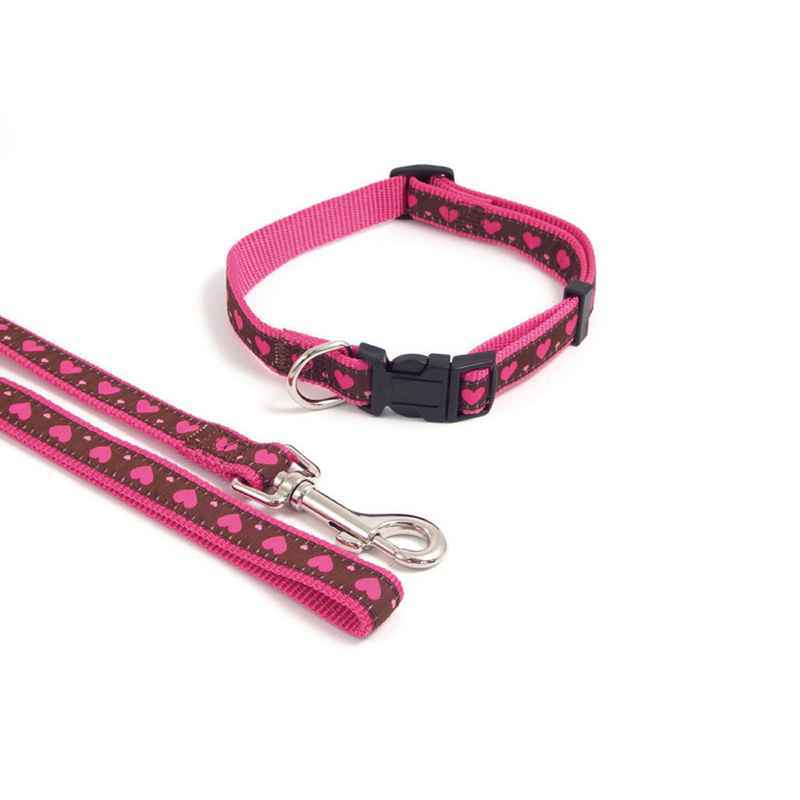 Rosewood Pink Heart Collar