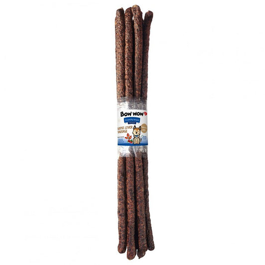 Bow Wow Goose Liver Sausage Dog Treats 150g x 12