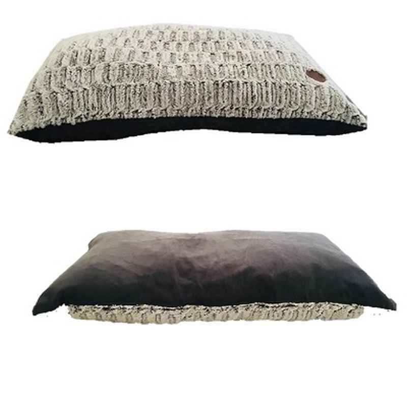 Snug & Cosy Novara Grey Lounger Dog Mattress