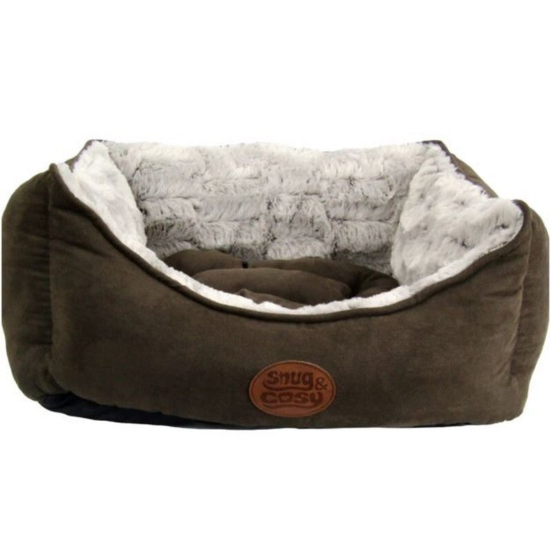 Snug & Cosy Novara Brown Rectangle Bed