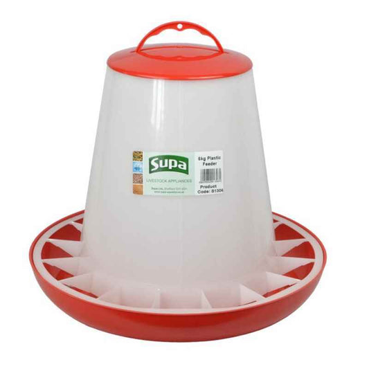 Supa Red & White Poultry Feeder 6kg x 3