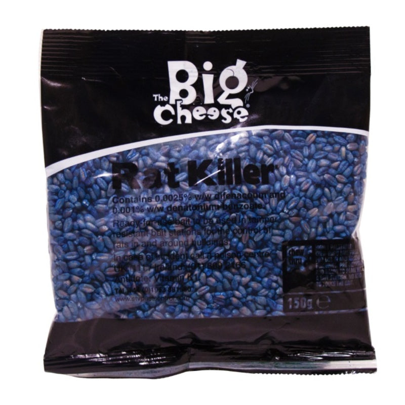 Big Cheese Rat Killer2 Grain Bait Blue