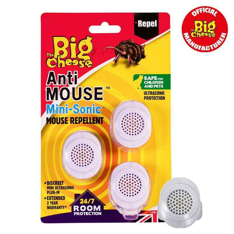 Big Cheese Anti Mouse Mini-Sonic Mouse Repellent 3 pack