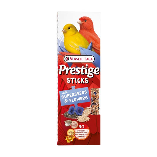 Versele Laga Prestige Sticks Canaries with Superseeds & Flowers 60g x 10