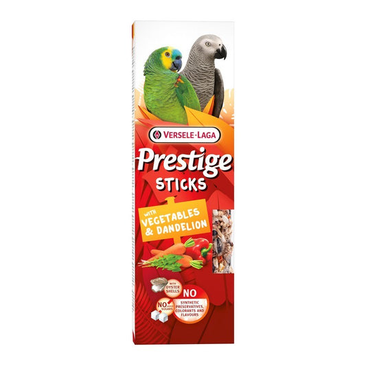 Versele Laga Prestige Sticks Parrots with Vegetables & Dandelion 140g x 8