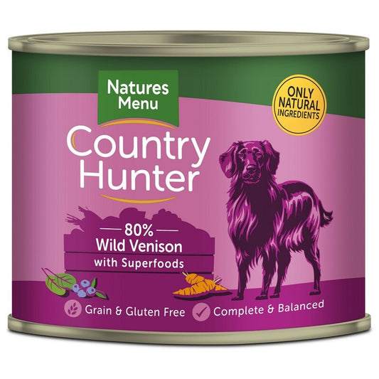 Natures Menu Country Hunter Venison & Blueberries 600g x 6