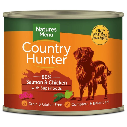 Natures Menu Country Hunter Salmon & Raspberry Tins 600g x 6