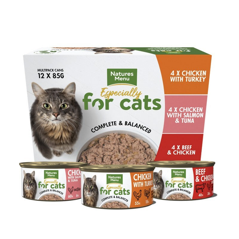 Natures Menu for Cat Adult Multipack Tins 85g x 12 x 4