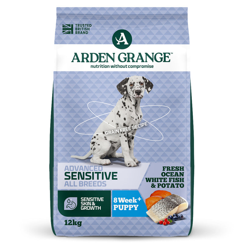 Arden Grange Puppy/Junior Sensitive Ocean White Fish & Potato