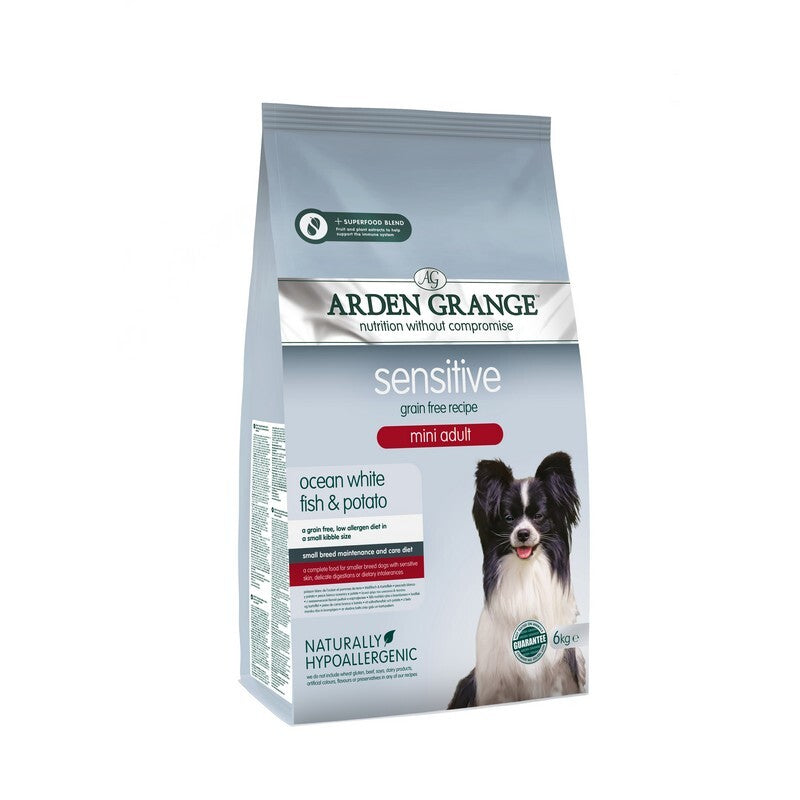 Arden Grange Mini Adult Sensitive Ocean White Fish & Potato 6kg