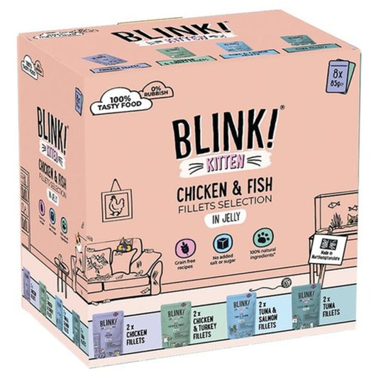 Blink! Kitten Mixed Selection in Jelly Pouch 85g x 8 x 3