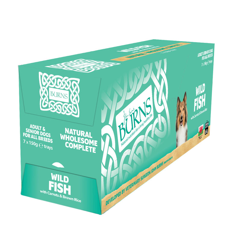 Burns Wild Fish with Carrots & Organic Brown Rice Trays