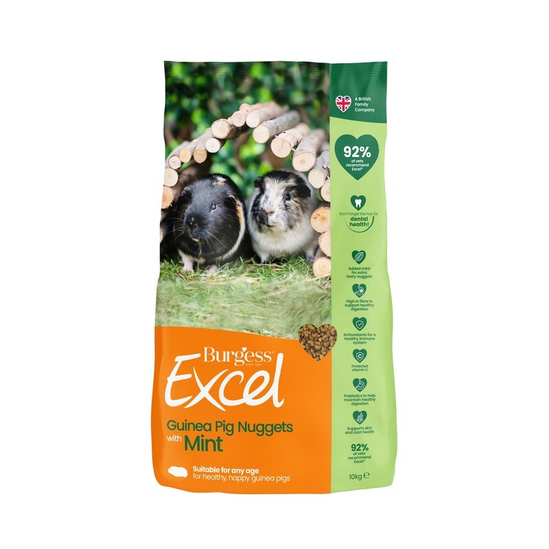 Burgess Excel Guinea Pig Mint Nuggets 10kg
